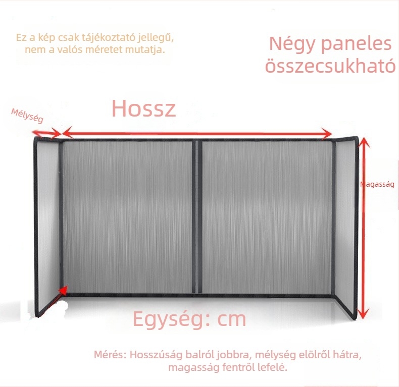 Konyhai rozsdamentes acél olajfröccsenés elleni védőfal, vastagított kivitel, magas hőmérsékletű szagelszívóhoz és hőszigetelő panelhez
