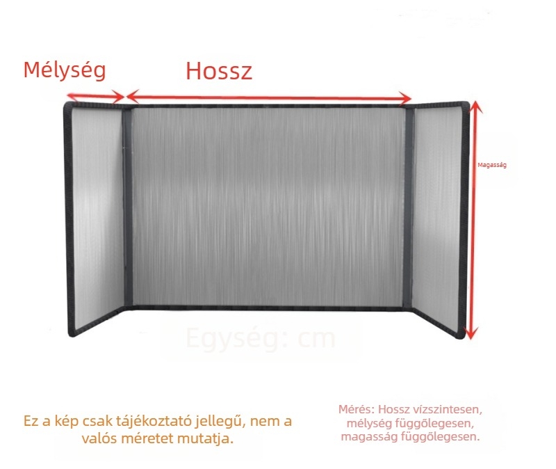 Konyhai rozsdamentes acél olajfröccsenés elleni védőfal, vastagított kivitel, magas hőmérsékletű szagelszívóhoz és hőszigetelő panelhez