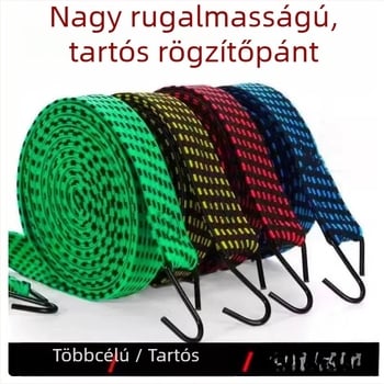 Rugalmas rögzítő heveder motorkerékpárokhoz és elektromos járművekhez, nyújtható bungee kötél a csomagok rögzítéséhez