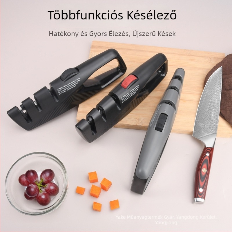 Új háztartási forgó, állítható fix szögű késélező konyhai késekhez, csontozó késekhez, gyümölcs- és ollókhoz