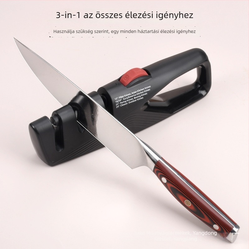 Új háztartási forgó, állítható fix szögű késélező konyhai késekhez, csontozó késekhez, gyümölcs- és ollókhoz