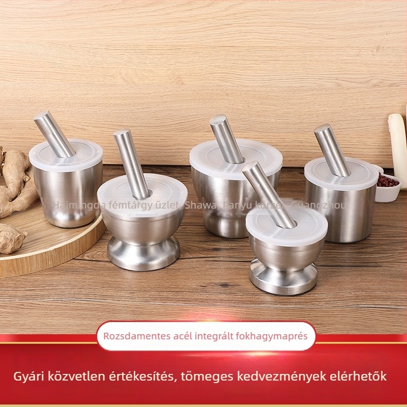 304 rozsdamentes acél fokhagyma törő — konyhai eszköz