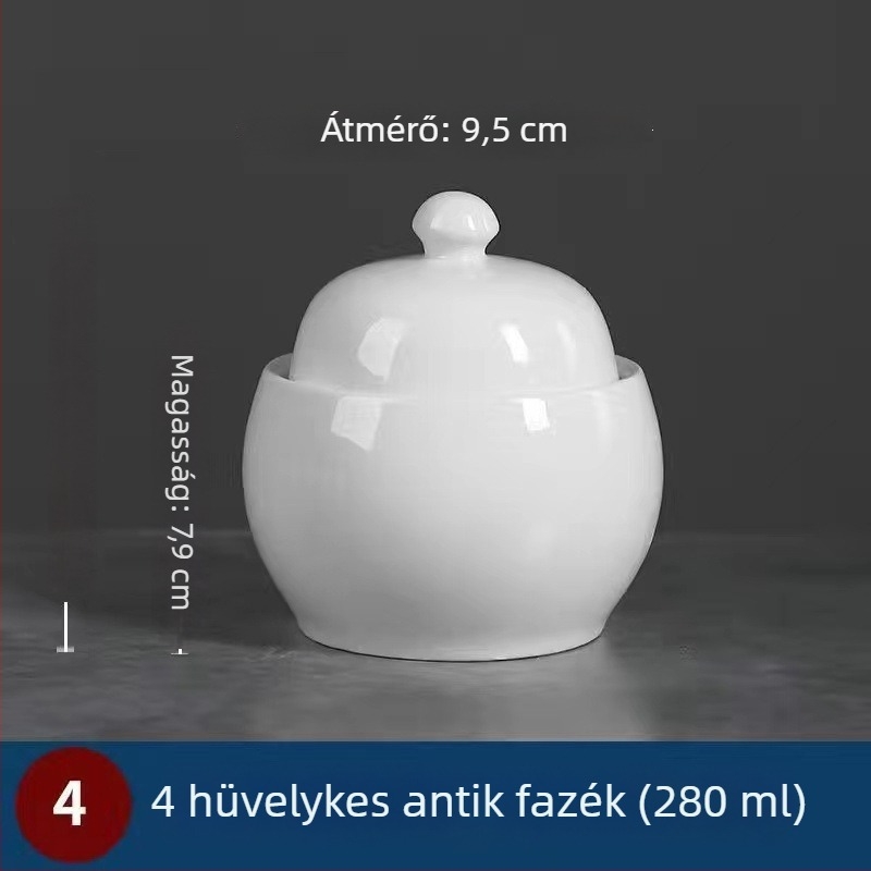 Kerámia vízfürdő s főzőedény párolt tojásokhoz és madárfészek leveshez, 1 L, kínai stílus