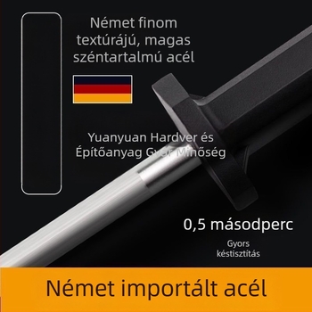 Ultra-finom szemcés késélező pálca, professzionális vágóhídi használatra, háztartási konyhai késekhez.