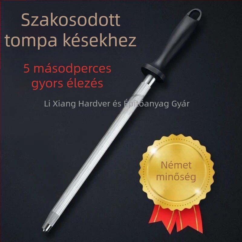 Ultra-finom szemcés késélező pálca, professzionális vágóhídi használatra, háztartási konyhai késekhez.