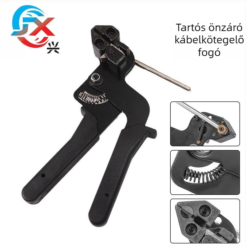 Rozsdamentes acél kábelzsinórfogó önzáró mechanizmussal, tengeri használatra
