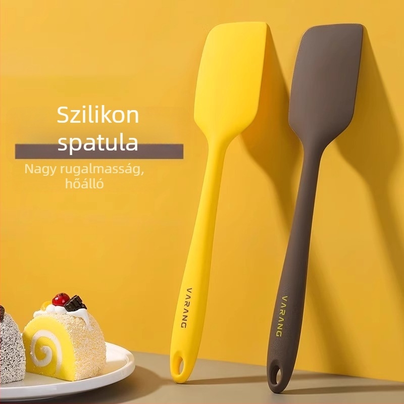 Hőálló, egybeépített szilikon torta spatula – sütéshez és keveréshez