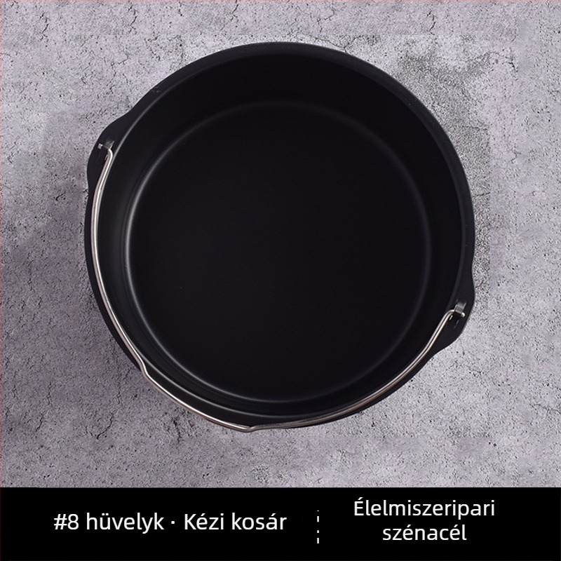 Légsütőhöz univerzális tortaforma, kör alakú, hőálló, tapadásmentes, szilárd aljzattal, 30 cm