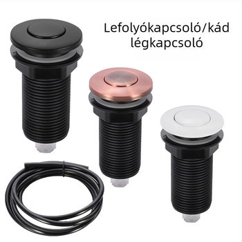 Légkapcsoló gomb összeszerelése kukahasználathoz – beépített kapcsolóval, konyhai daráló tartozékok