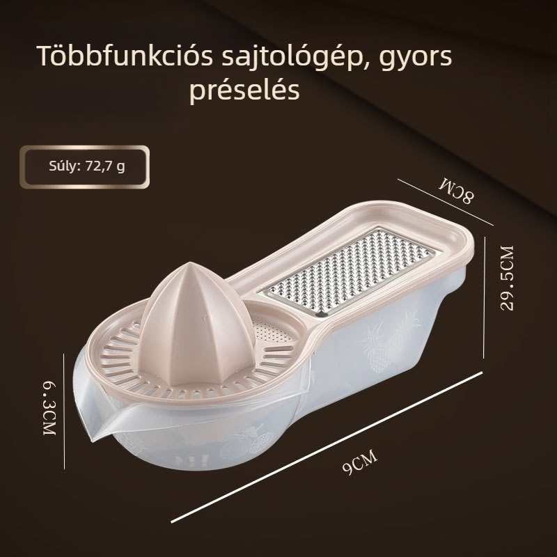 Többfunkciós kézi gyümölcsprés és konyhai eszköz narancs, citrom, gyümölcs és zöldségek számára