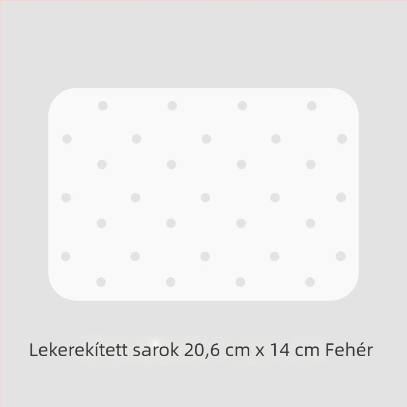 Hosszúkás sütőpapír fritőzhöz, dupla oldalú szilikon bevonattal