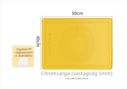 Élelmiszerbiztonságos PP műanyag tésztakaparó és tésztavágó készlet dagasztó alátéttel