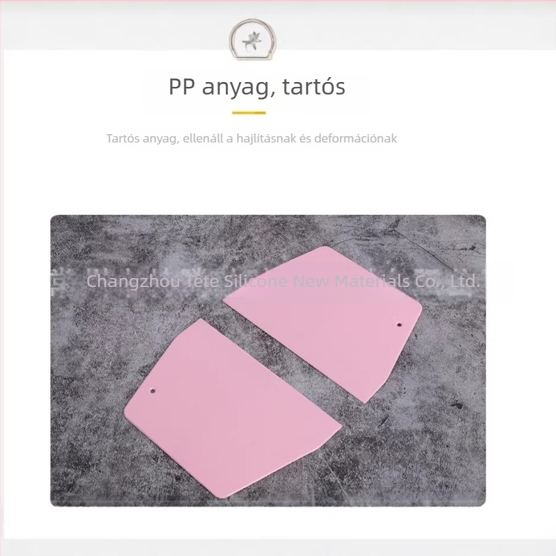 Élelmiszerbiztonságos PP műanyag tésztakaparó és tésztavágó készlet dagasztó alátéttel