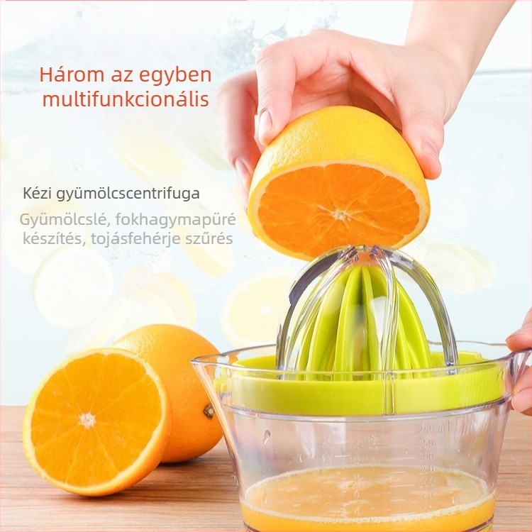 Három az egyben kézi citrusfacsaró: citrom és narancs préselés, facsarás és őrlés