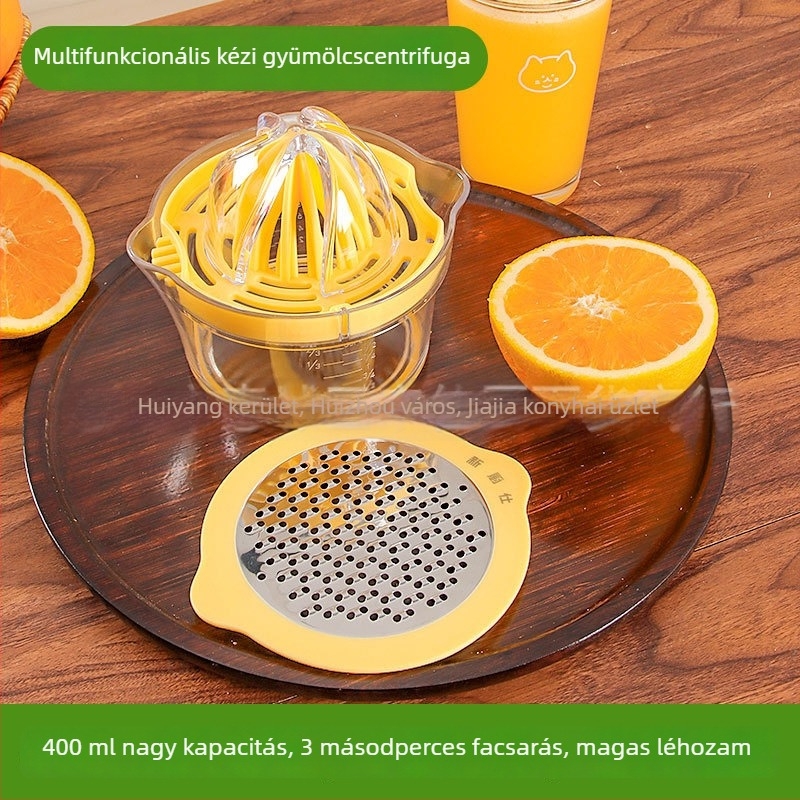Három az egyben kézi citrusfacsaró: citrom és narancs préselés, facsarás és őrlés