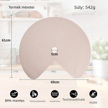 Lazy Susan szilikon alátét – csúszásmentes, hőálló, könnyen tisztítható konyhai tároló