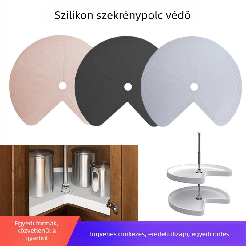 Lazy Susan szilikon alátét – csúszásmentes, hőálló, könnyen tisztítható konyhai tároló