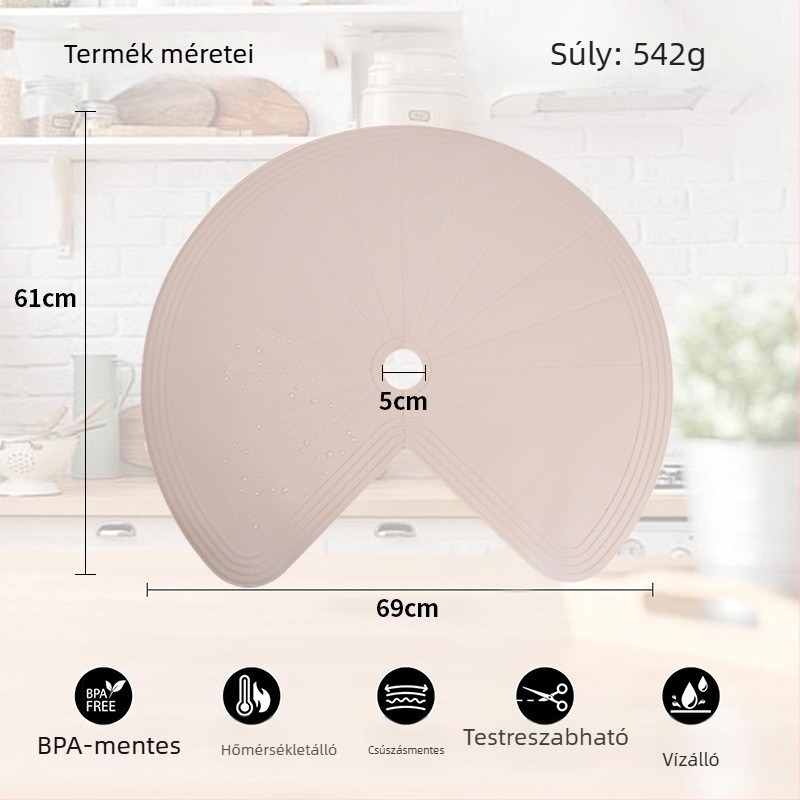Lazy Susan szilikon alátét – csúszásmentes, hőálló, könnyen tisztítható konyhai tároló