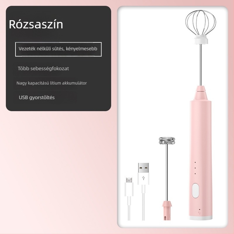Elektromos kézi tojáshabosító – kompakt mini mixer a tojások és a krém felveréséhez