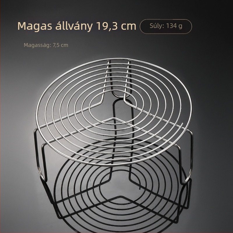 Nagy méretű rozsdamentes acél gőzölő készlet: gőzölő tálca, kosár, tepsi, gőzölő tartó és rács