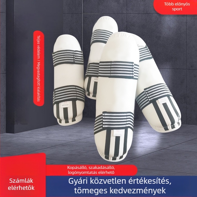 Taekwondo könyök- és sípcsontvédők – teljes készlet felnőtteknek, vastított védőfelszerelés karatéhoz, bokszhoz és harcművészetekhez