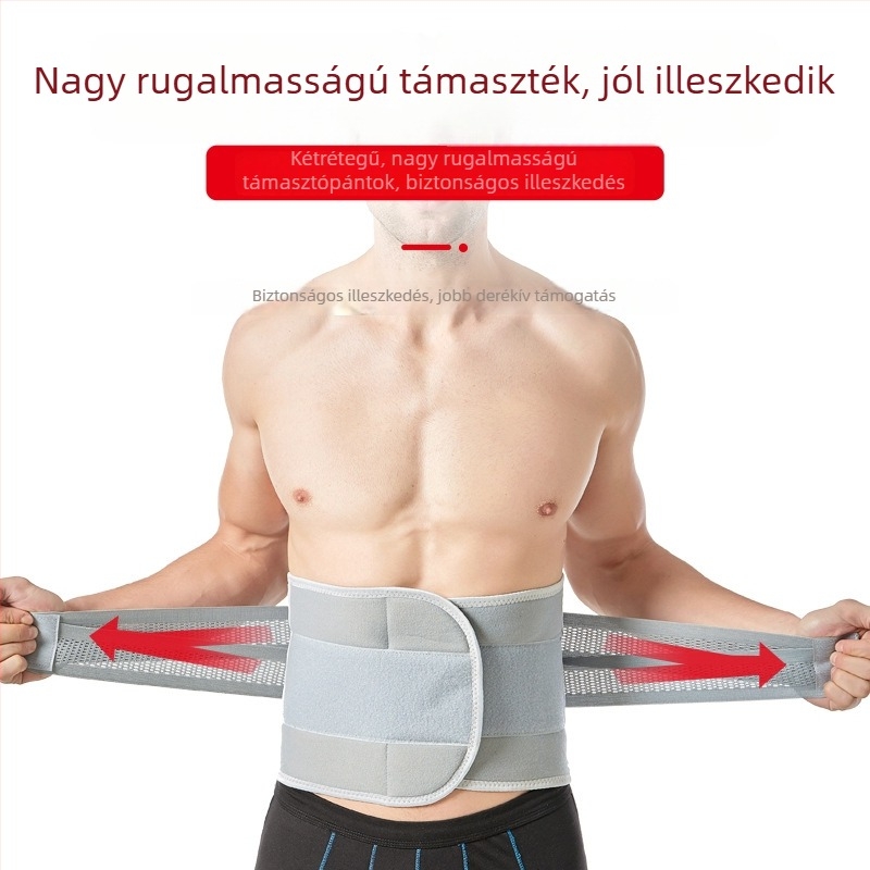 ABS-támogatású derékvédő öv, légáteresztő, könnyű és meleg sport deréköv, levehető rögzítéssel, nagy méret