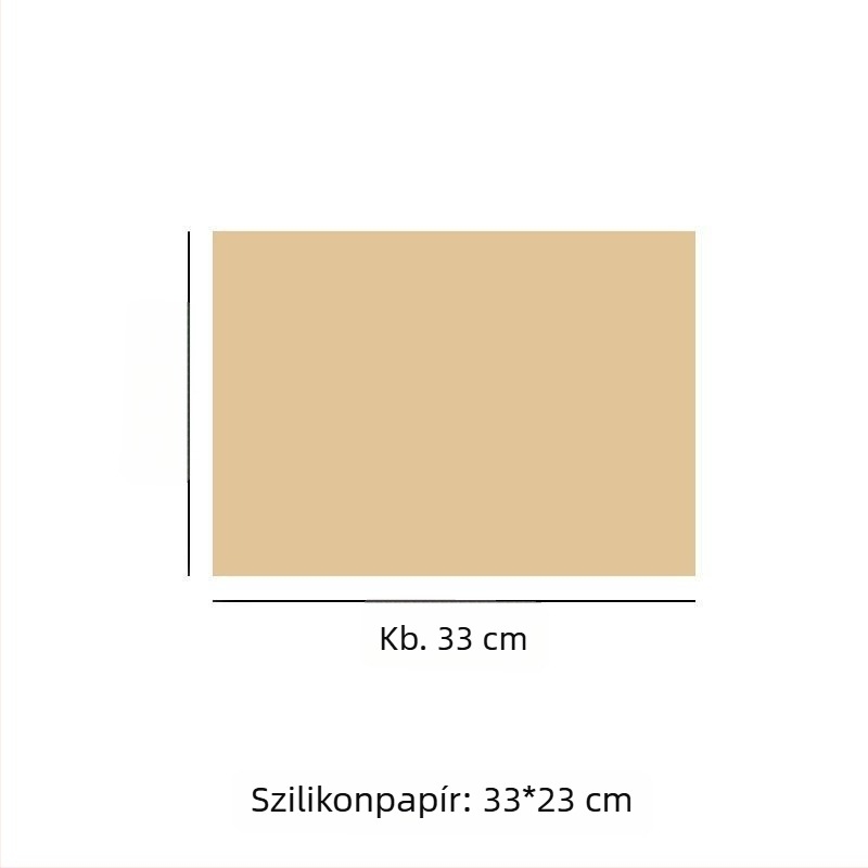Fa színű szilikon sütőpapír sütéshez és grillezéshez, hőálló, vastag tepsi-liner, olajat felszívó