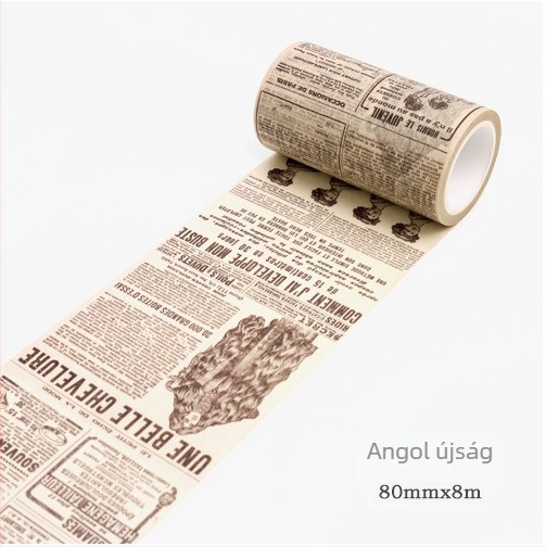 Twilight washi tape – Gótikus stílusú, DIY naplóhoz, retro íráskép dekorációs sorozat, 11 dizájn