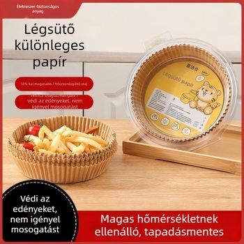 Légsütőhöz készült zsirfelszívó sütőpapír, szilikon bevonat sütőpapír, négyszögletes sütőpapír