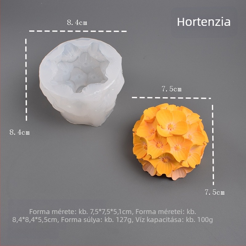 3D szilikon formák virágokhoz – csokoládé, fondant és sütés; kreatív gipsz virágok és aromaterápiás gyertya készítés