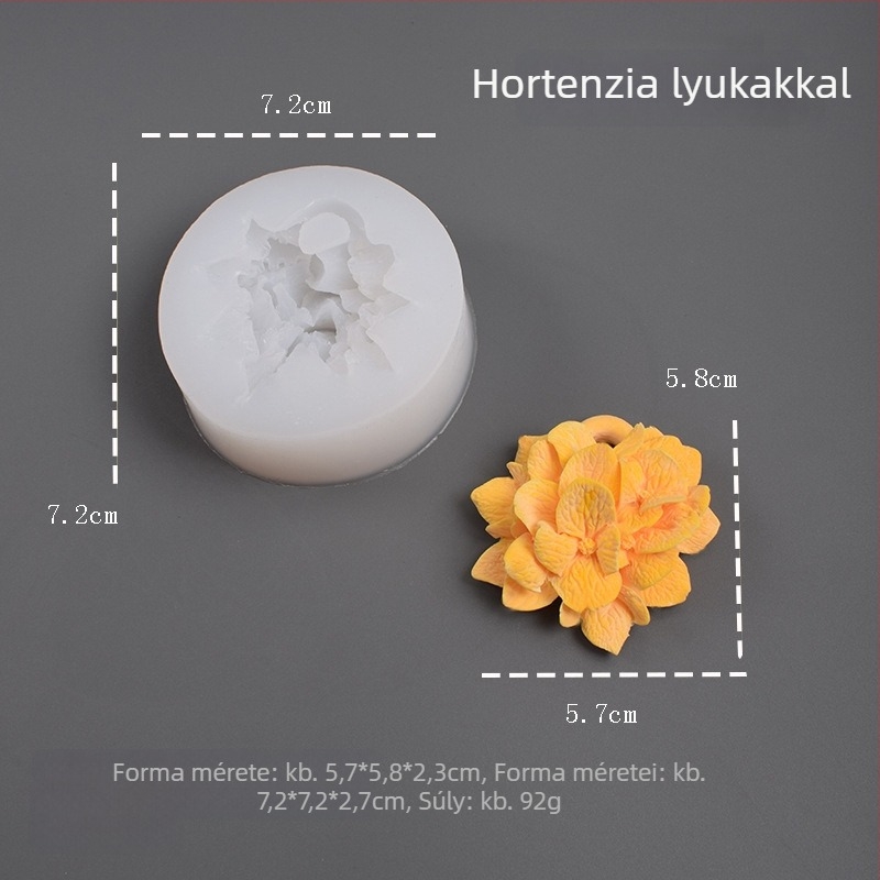 3D szilikon formák virágokhoz – csokoládé, fondant és sütés; kreatív gipsz virágok és aromaterápiás gyertya készítés