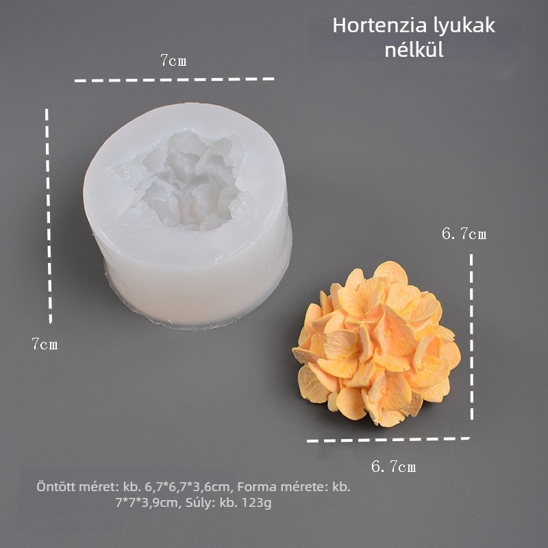 3D szilikon formák virágokhoz – csokoládé, fondant és sütés; kreatív gipsz virágok és aromaterápiás gyertya készítés