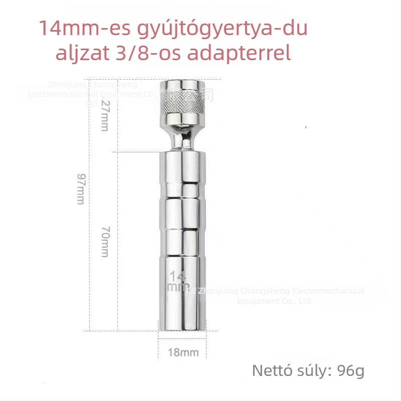 Univerzális mágneses gyújtógyertya csatlakozó, vékony falú, 14/16 mm, autóipari szerszám