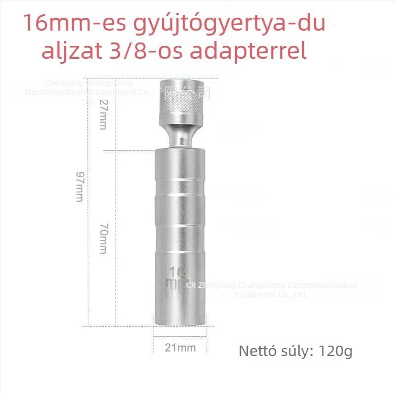 Univerzális mágneses gyújtógyertya csatlakozó, vékony falú, 14/16 mm, autóipari szerszám