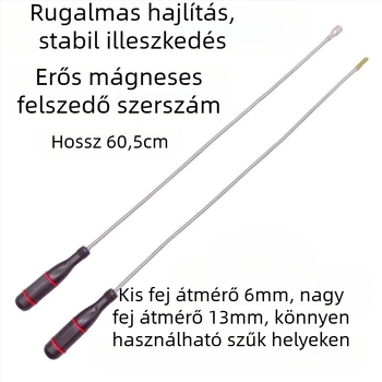 Erőteljes mágneses rúd autójavításhoz – eszköz csavarok felvételéhez és mágneses begyűjtéshez