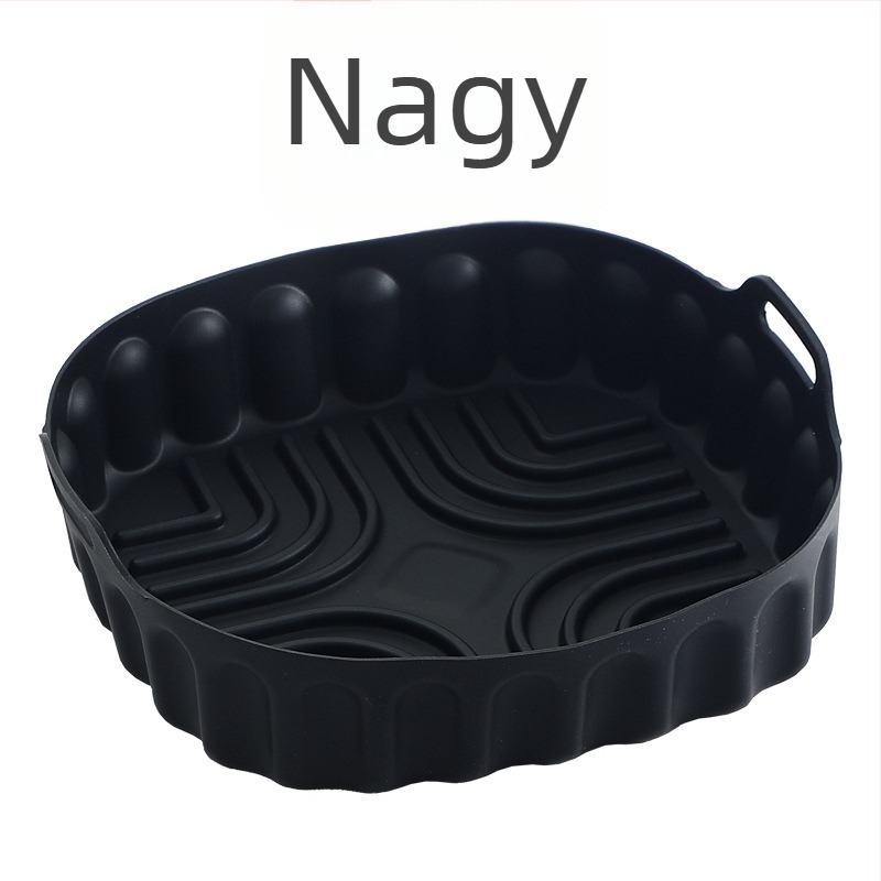Magas hőállóságú szilikon sütőtepsi légsütőhöz, újrahasználható sütőmatrac, háztartási sütőtál.