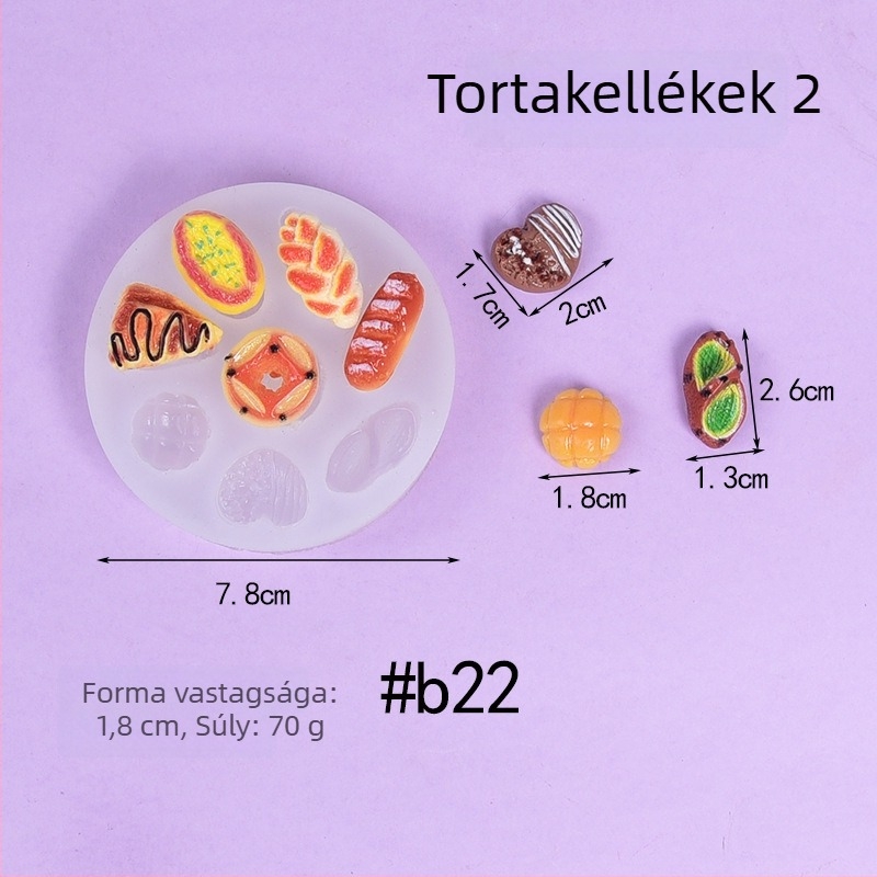 Szilikon tortaforma szokatlan alakú fondánhoz, csokoládéhoz és sütéshez; tortadíszítéshez és szappankészítéshez