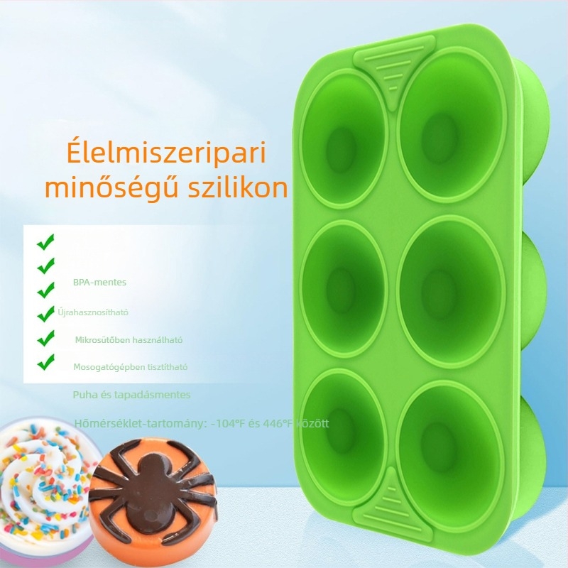 Szilikon téglalap alakú sütemény- és muffinforma – zseléhez és pudinghoz