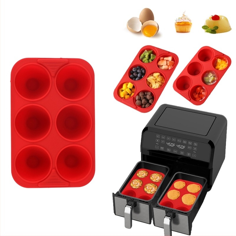 Szilikon téglalap alakú sütemény- és muffinforma – zseléhez és pudinghoz