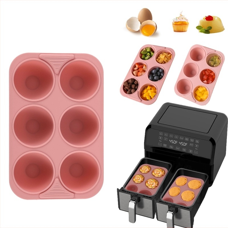 Szilikon téglalap alakú sütemény- és muffinforma – zseléhez és pudinghoz