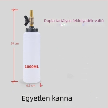 Pneumatikus fékfolyadék-cserélő készlet – 1000 ml töltőflakon, 750 ml pumpa, nyomásálló cső, levegőcsatlakozó és tömlő