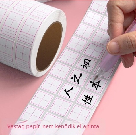 Általános iskolás diákok számára kijavító matricák, nyom nélküli korrekció, többfunkciós a kínai karakterrácsokhoz, pinyin és angol