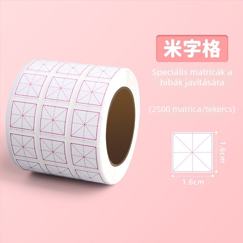 Általános iskolás diákok számára kijavító matricák, nyom nélküli korrekció, többfunkciós a kínai karakterrácsokhoz, pinyin és angol