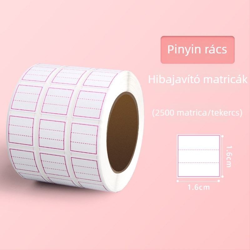 Általános iskolás diákok számára kijavító matricák, nyom nélküli korrekció, többfunkciós a kínai karakterrácsokhoz, pinyin és angol
