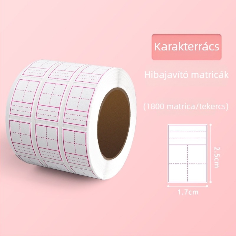 Általános iskolás diákok számára kijavító matricák, nyom nélküli korrekció, többfunkciós a kínai karakterrácsokhoz, pinyin és angol