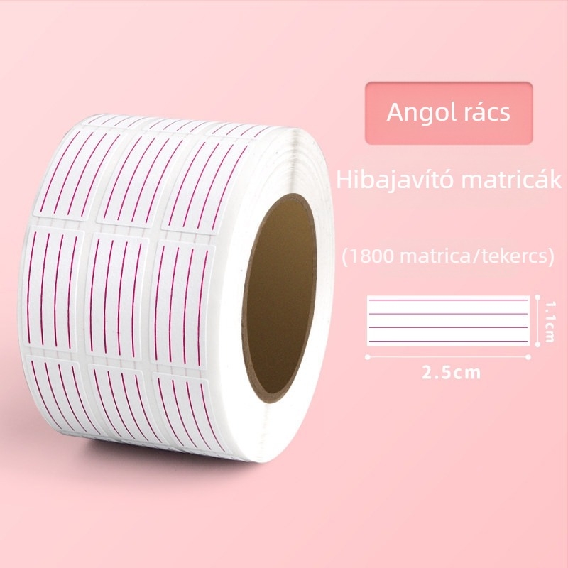 Általános iskolás diákok számára kijavító matricák, nyom nélküli korrekció, többfunkciós a kínai karakterrácsokhoz, pinyin és angol