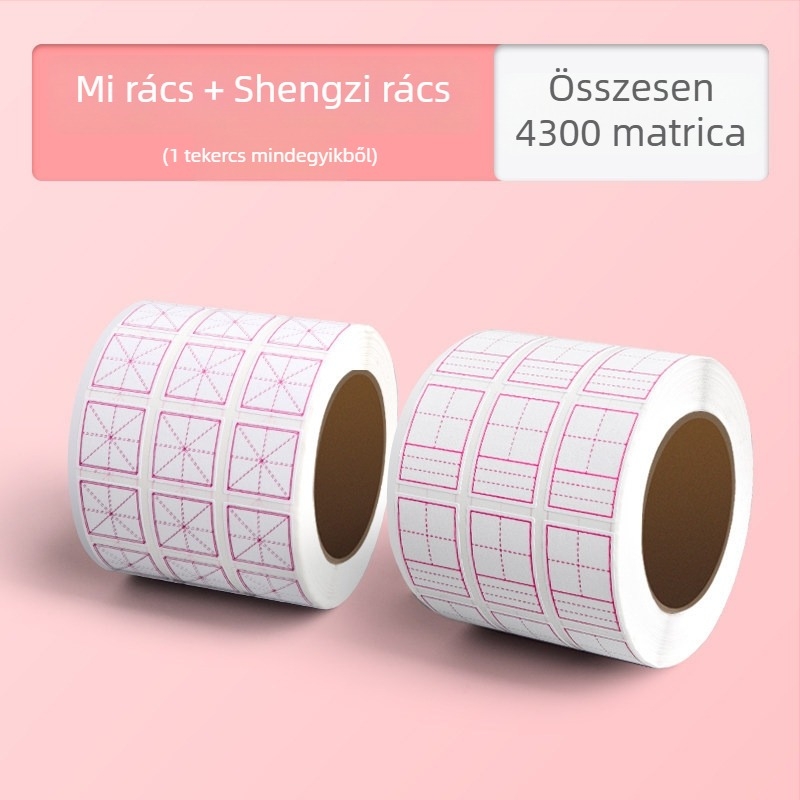 Általános iskolás diákok számára kijavító matricák, nyom nélküli korrekció, többfunkciós a kínai karakterrácsokhoz, pinyin és angol