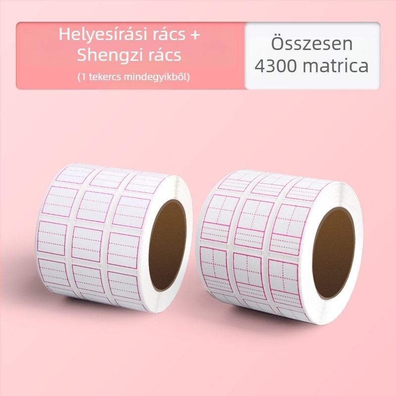 Általános iskolás diákok számára kijavító matricák, nyom nélküli korrekció, többfunkciós a kínai karakterrácsokhoz, pinyin és angol