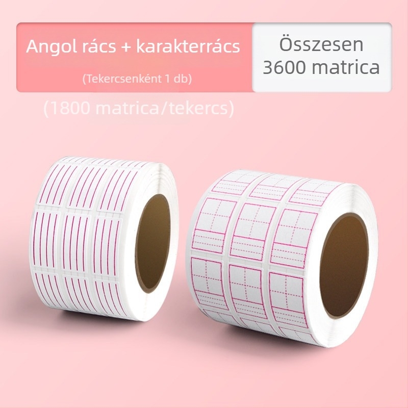 Általános iskolás diákok számára kijavító matricák, nyom nélküli korrekció, többfunkciós a kínai karakterrácsokhoz, pinyin és angol