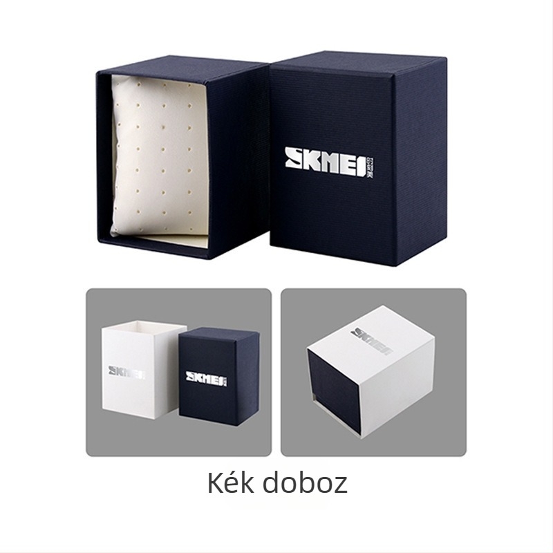 Férfi kvarcóra angol nyelvű csomagoló dobozzal